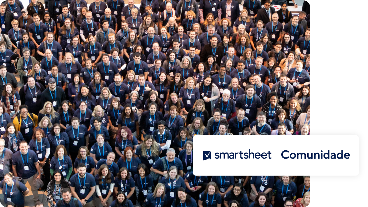 comunidade smartsheet da plataforma