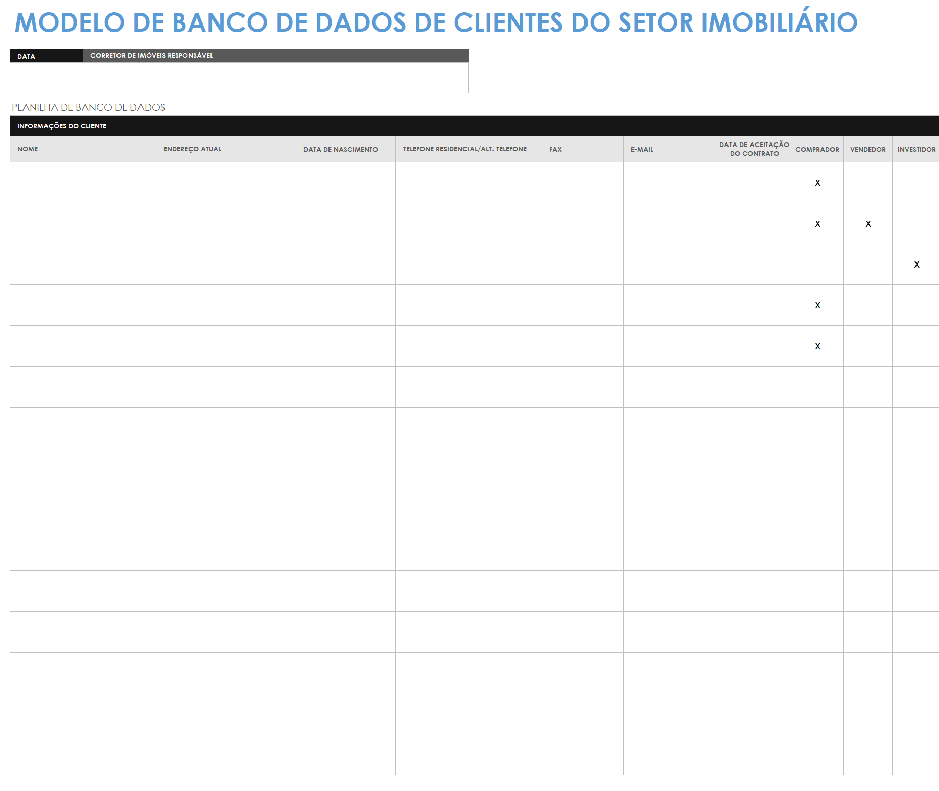 modelo de banco de dados de clientes imobiliários