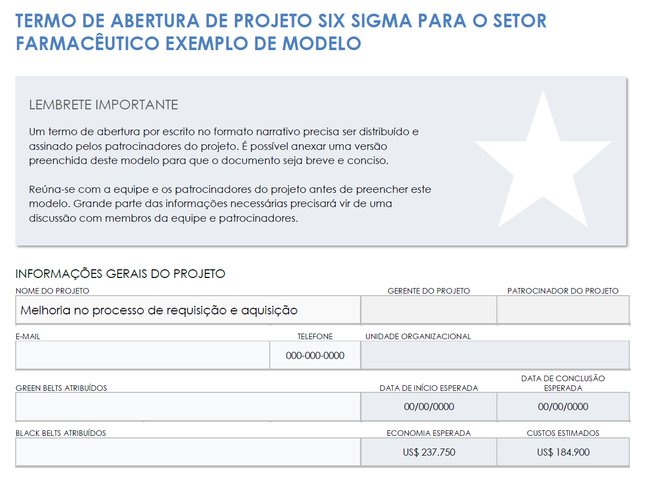  modelo de exemplo de carta de projeto pharma-six-sigma