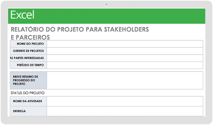  Modelo de Relatório de Projeto para Partes Interessadas e Parceiros